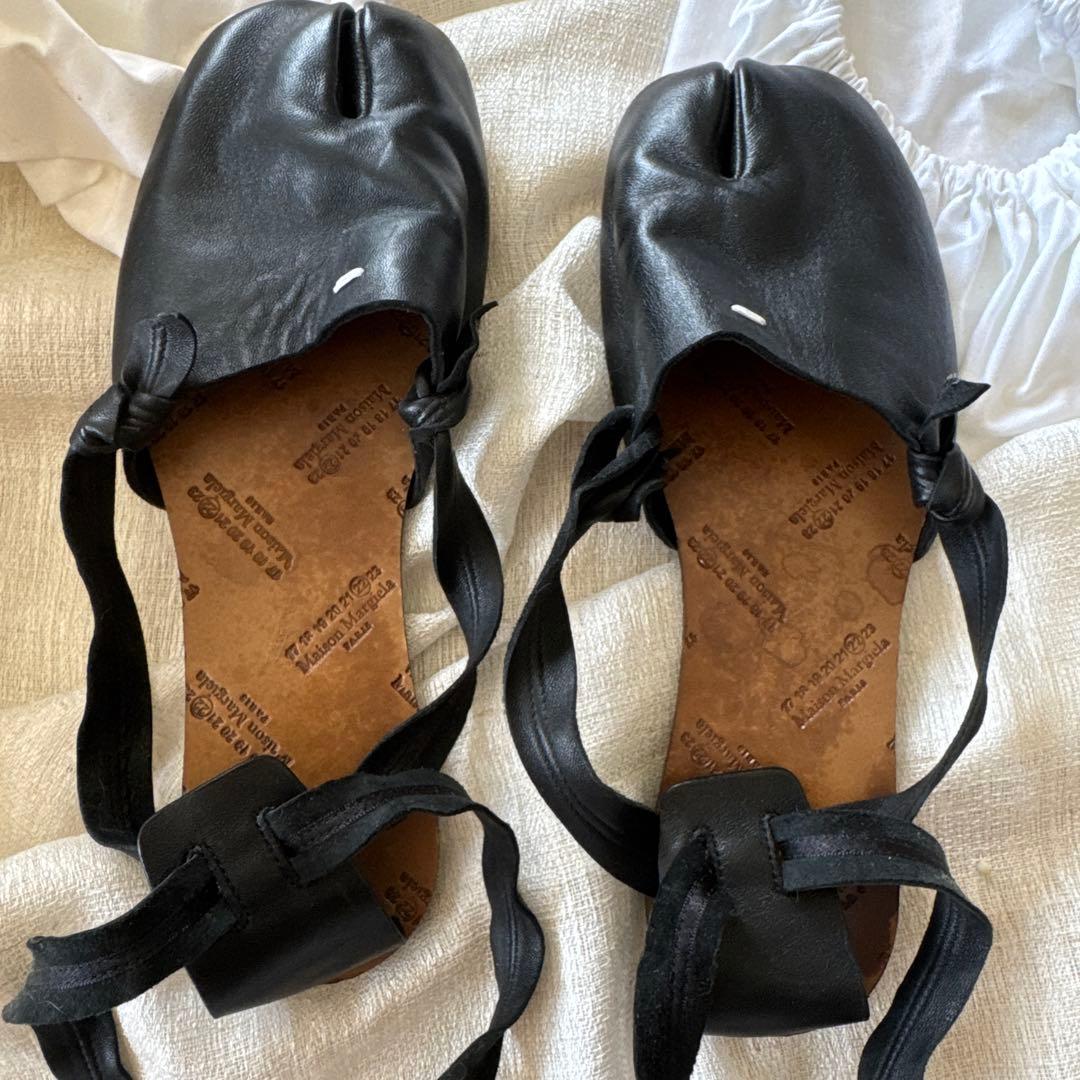 マルジェラ Maison Margiela 足袋 バレエシューズ 黒 37
