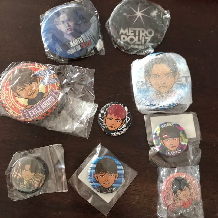 片岡直人　naoto缶バッジ キーホルダー