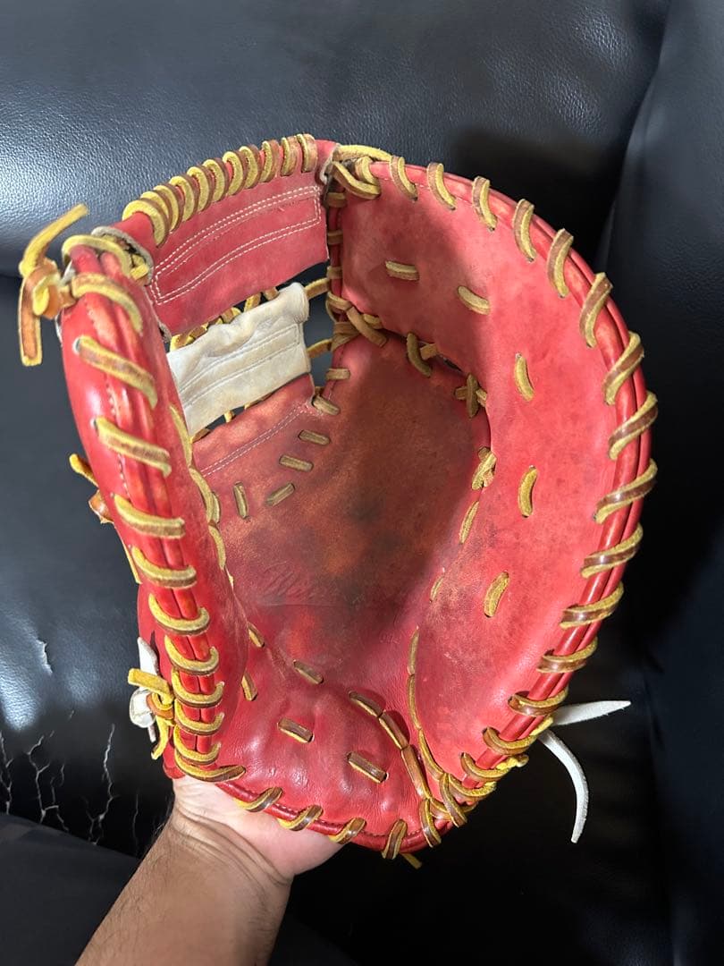 Wilson EE 軟式グローブ 黒/赤/白