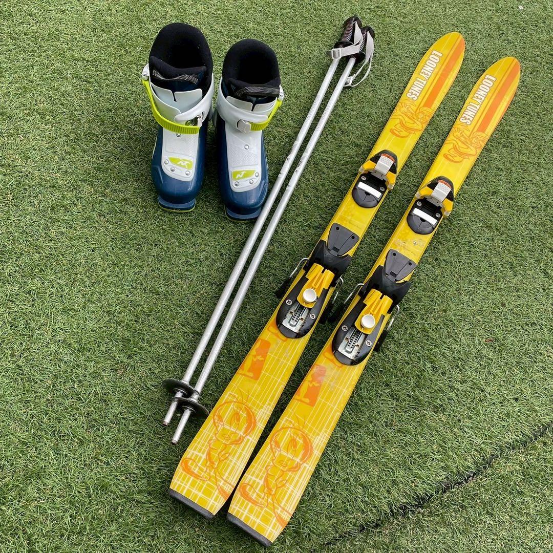 スキー　子ども　ジュニア　3点セット　スキー板　ブーツ　ストック