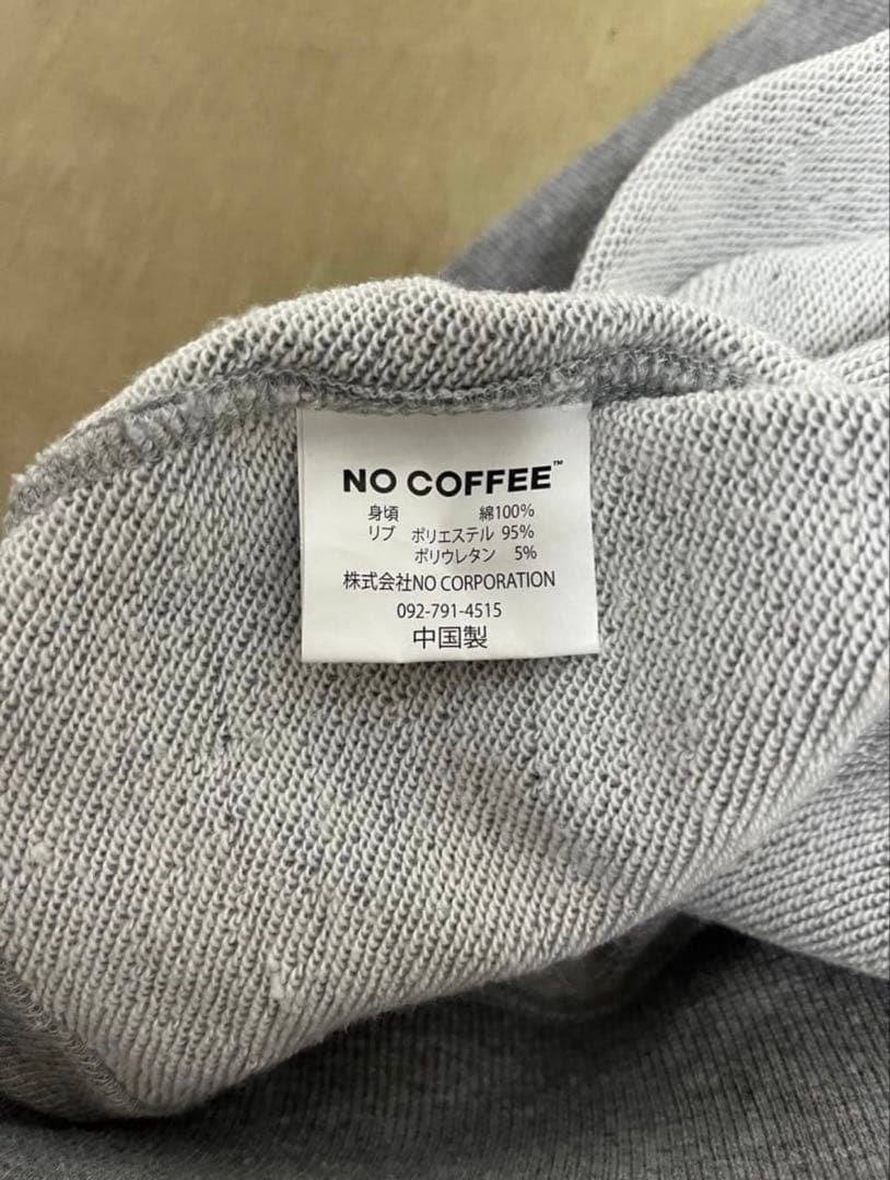 NO COFFEE x CLUBHAUS （ノーコーヒー✕クラブハウス）トレーナ