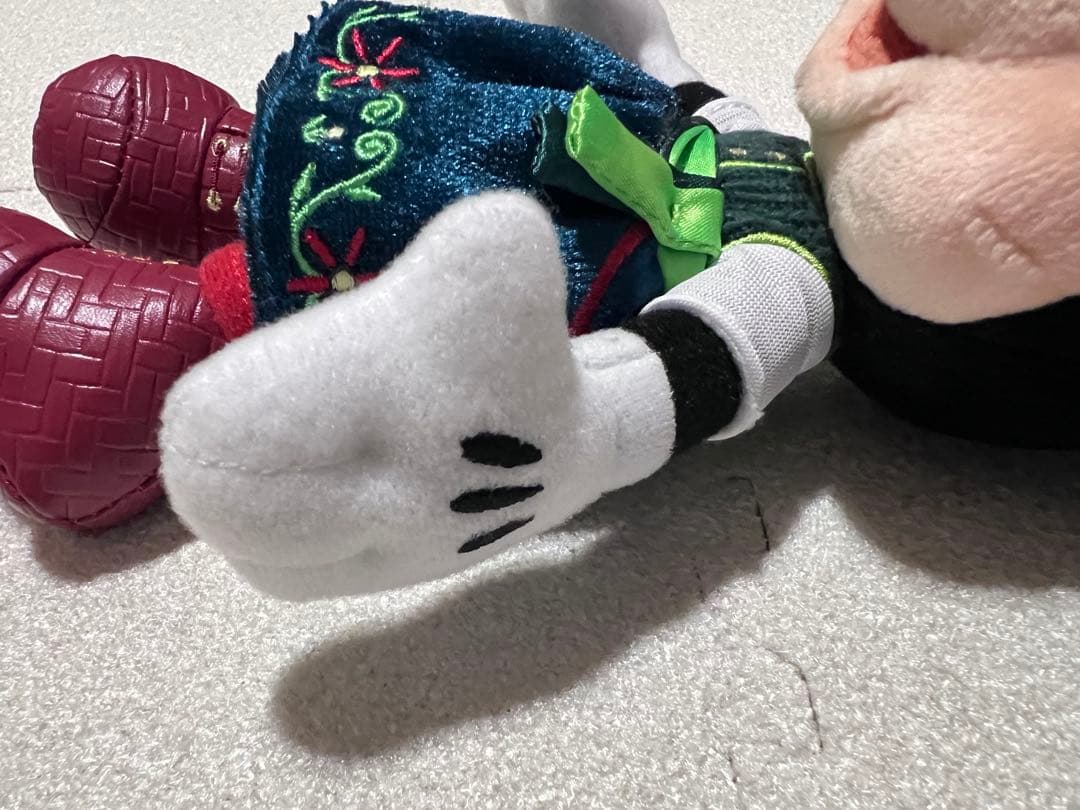 タグ付き　マジカルミュージックワールド　ミッキー ミニー　ぬいぐるみバッジセット