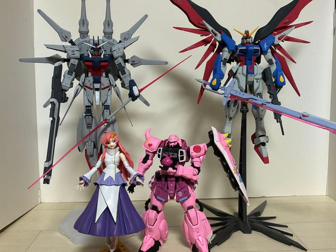 MG デスティニー　1/100 レジェンド　MGザクウォーリア HG ラクス