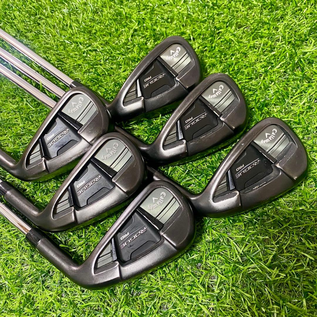 キャロウェイ ローグプロ CF18 ブラック アイアンセット 6本 S 右