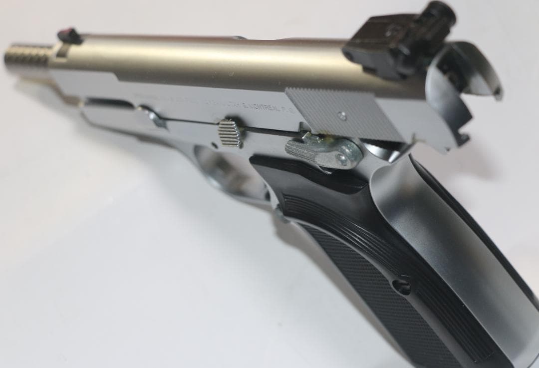 JAC製ABS樹脂ガスガン ブローニング・ハイパワー　銀モデル　ASGK合法品