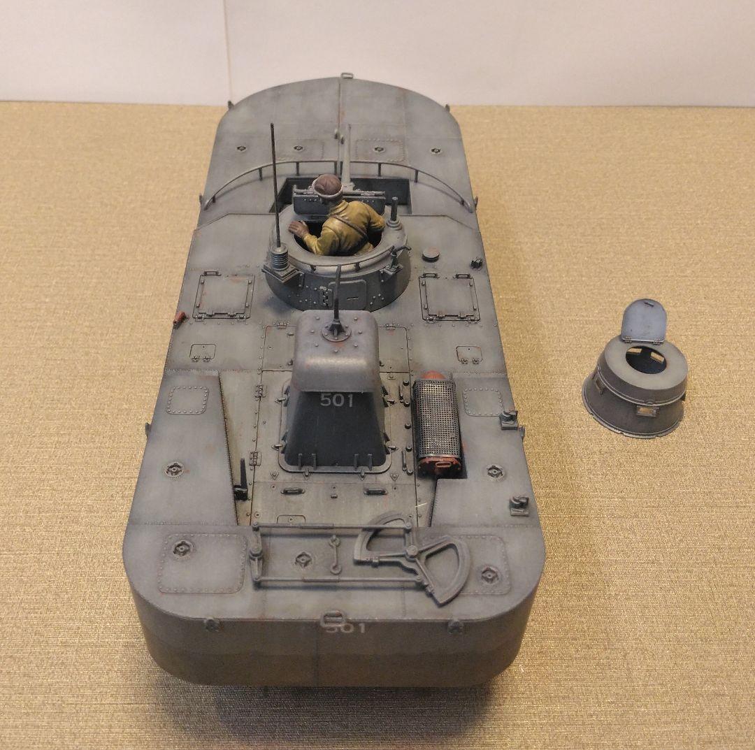 1/35塗装済完成品 旧日本軍日本海軍陸戦隊 特二式内火艇 戦車模型プラモデル