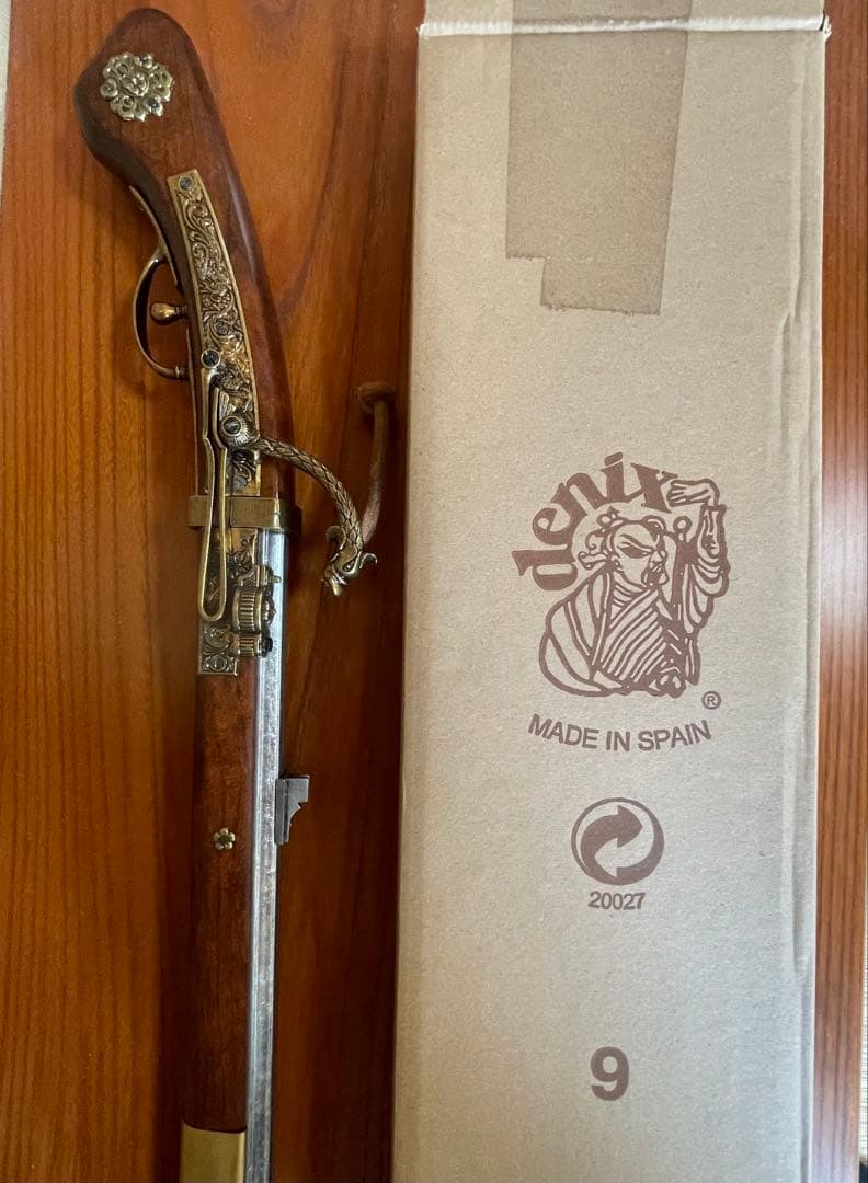 ★火縄銃（置き台付き） デニックス/Denix 模造銃(装飾品) 種子島