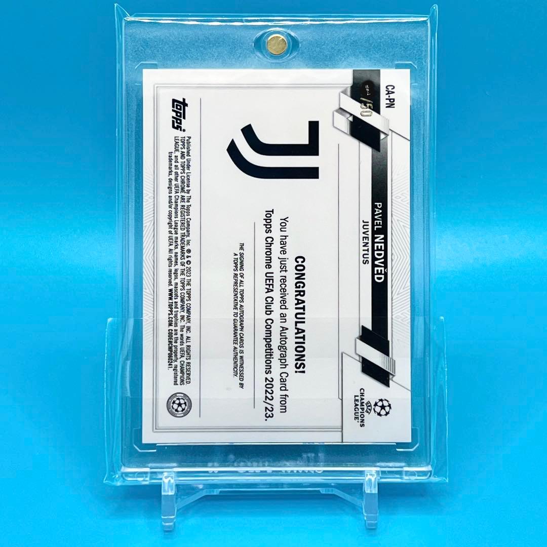 Topps Chrome NEDVED ネドベド 直筆サイン ゴールド 50シリ