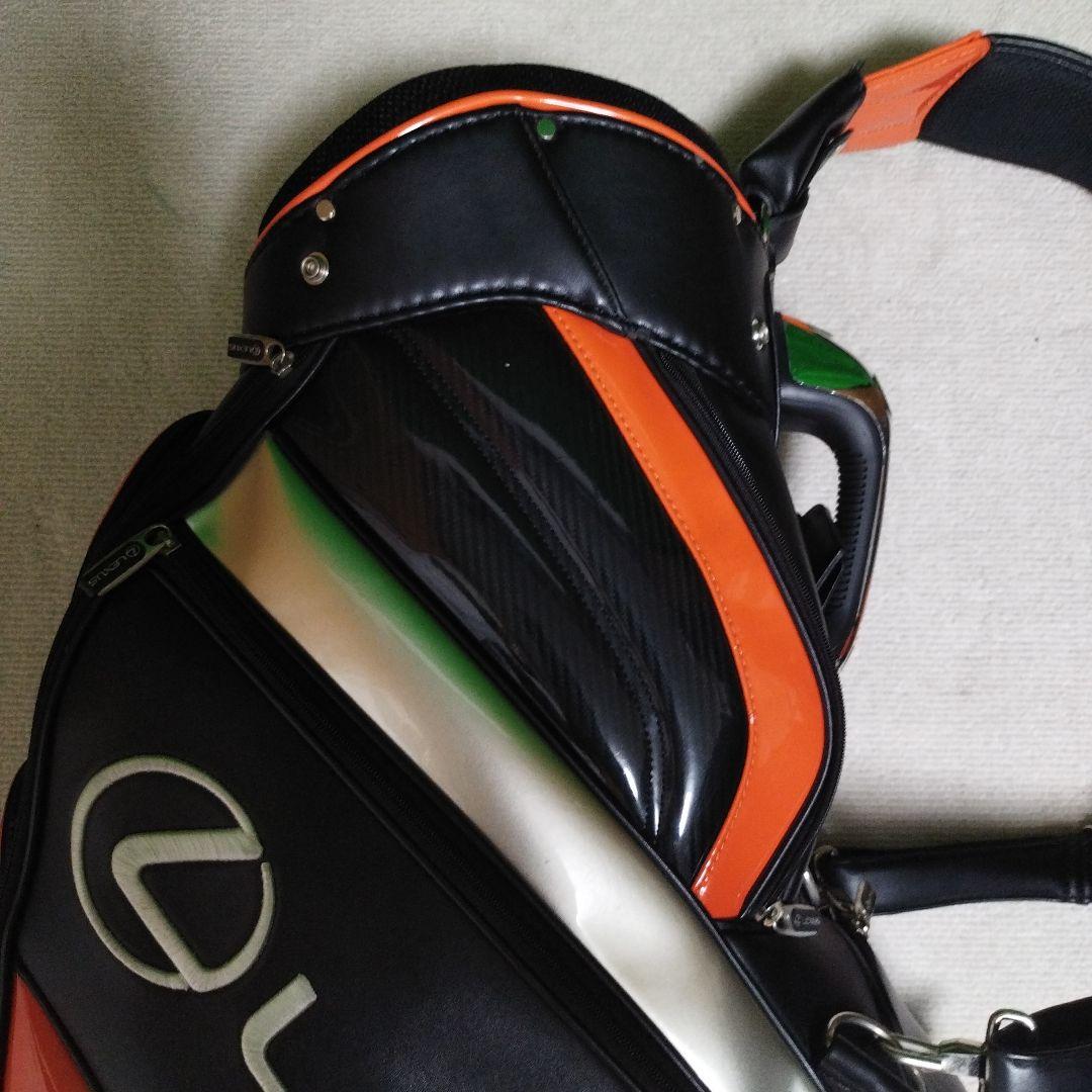 Lexus キャスター付きキャディバッグ オレンジ ブラック フードなし