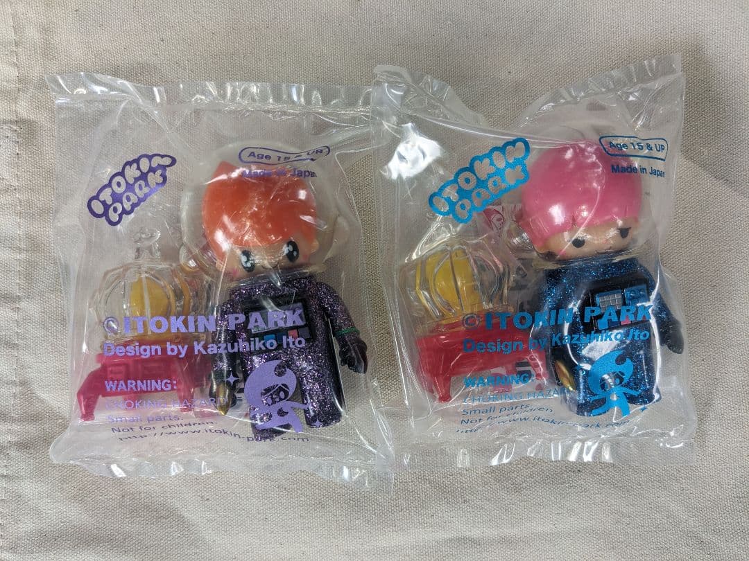 新品イトキンパーク 宇宙飛行士 A ITOKIN PARK ソフビ 2体セット