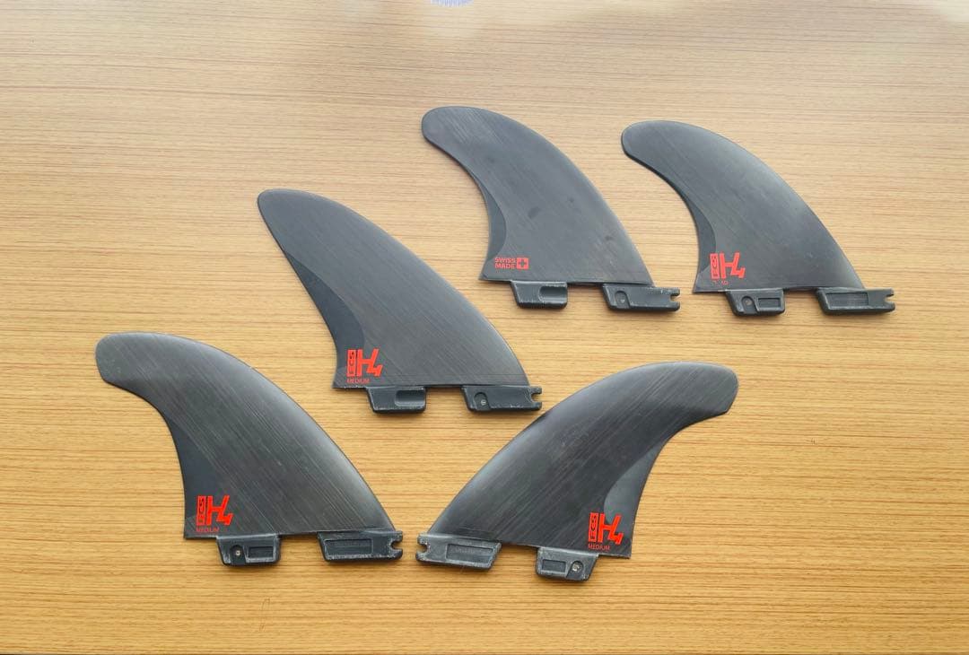 FCS2 H4フィン　midium +quad 5枚セット