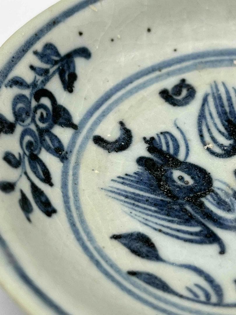 RITAO CHAN公式アカウント10　明時古染付皿唐物時代物(F-82)