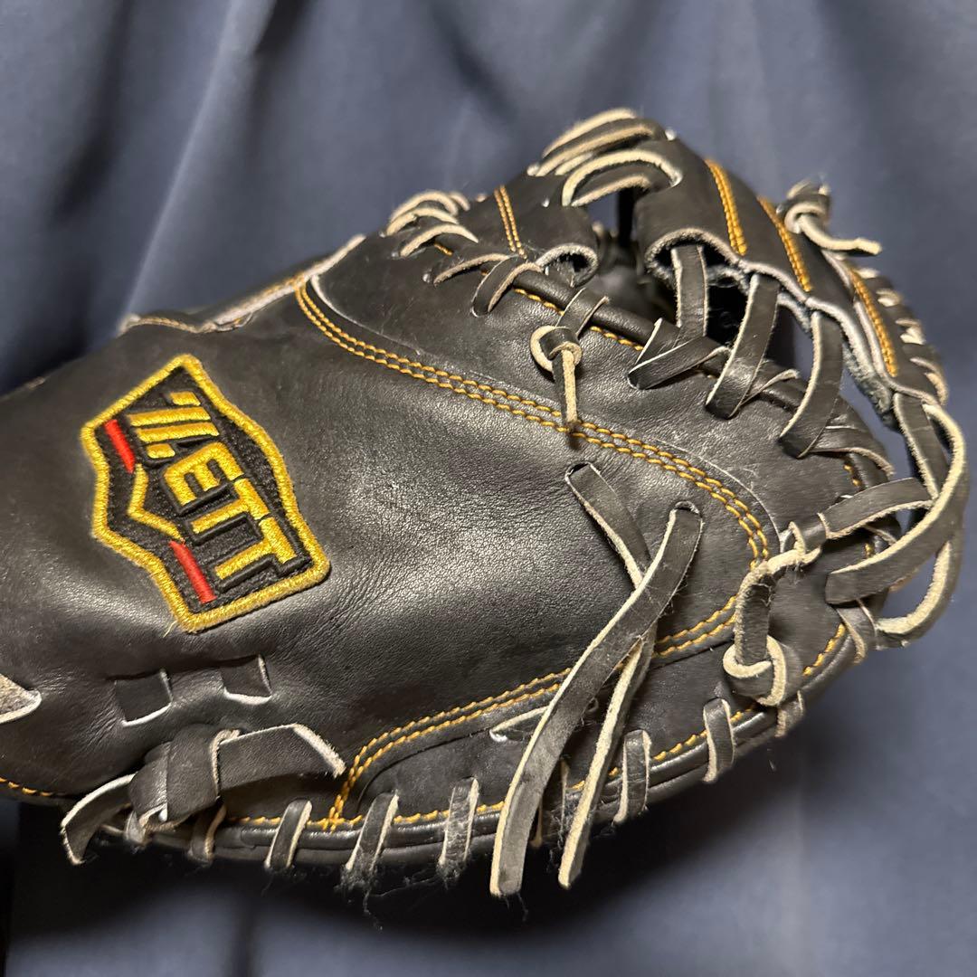 ZETT プロステータス硬式キャッチャーミット　黒