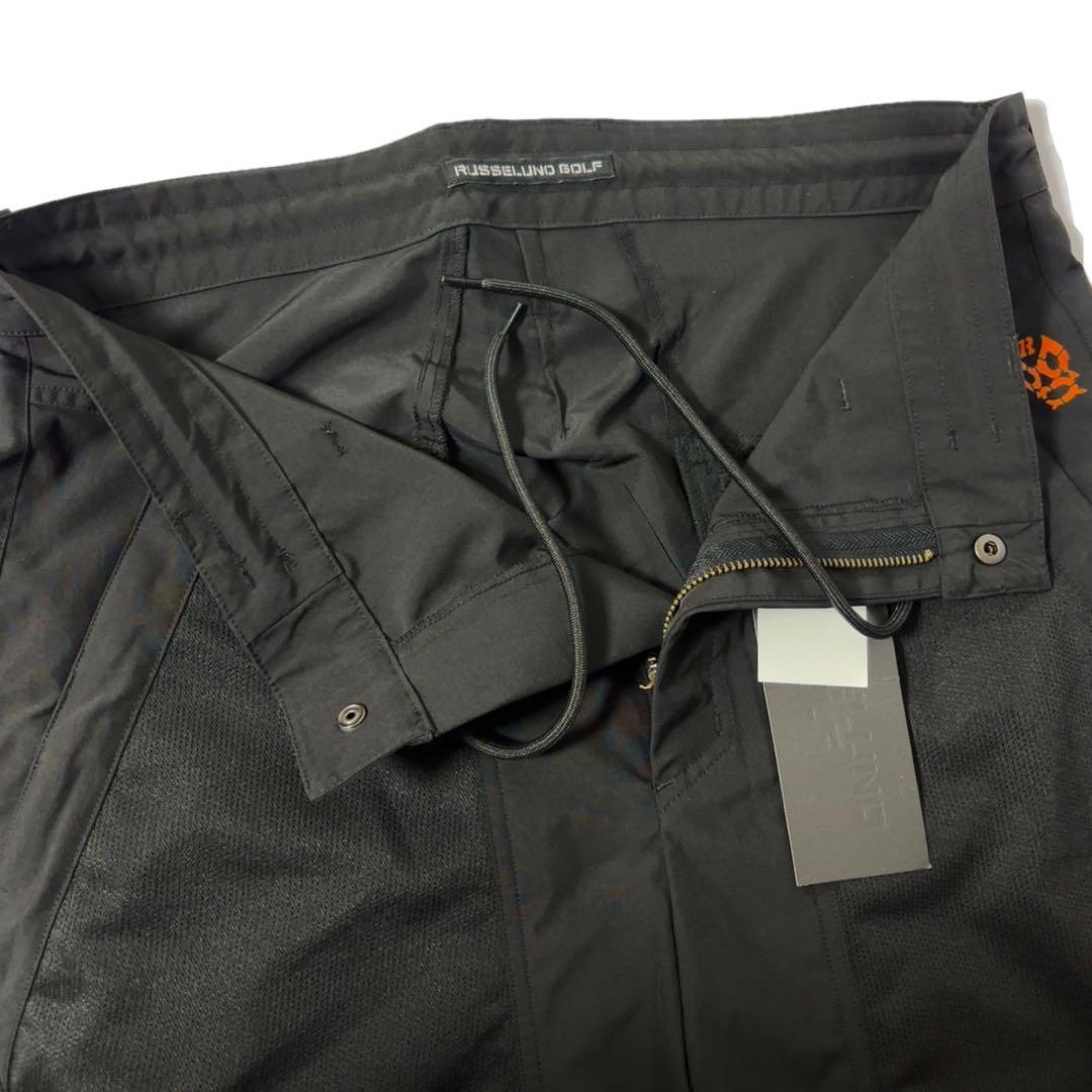 新品 ラッセルノ ゴルフ メッシュ ポケット ショーツ ブラック L 5