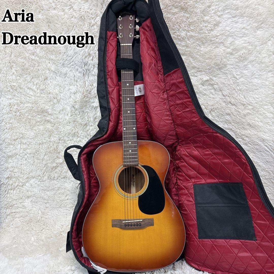 Aria アリア アコギ AF-25TBS ドレッドノート ケース付