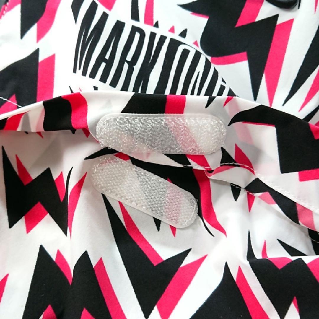 【美品】 マークアンドロナ ナイロンジャケット 総柄 パーカー ゴルフウェア