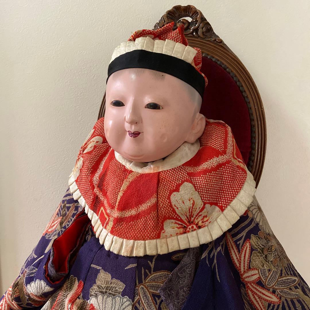 市松人形　抱き人形　明治抱き人形70センチ