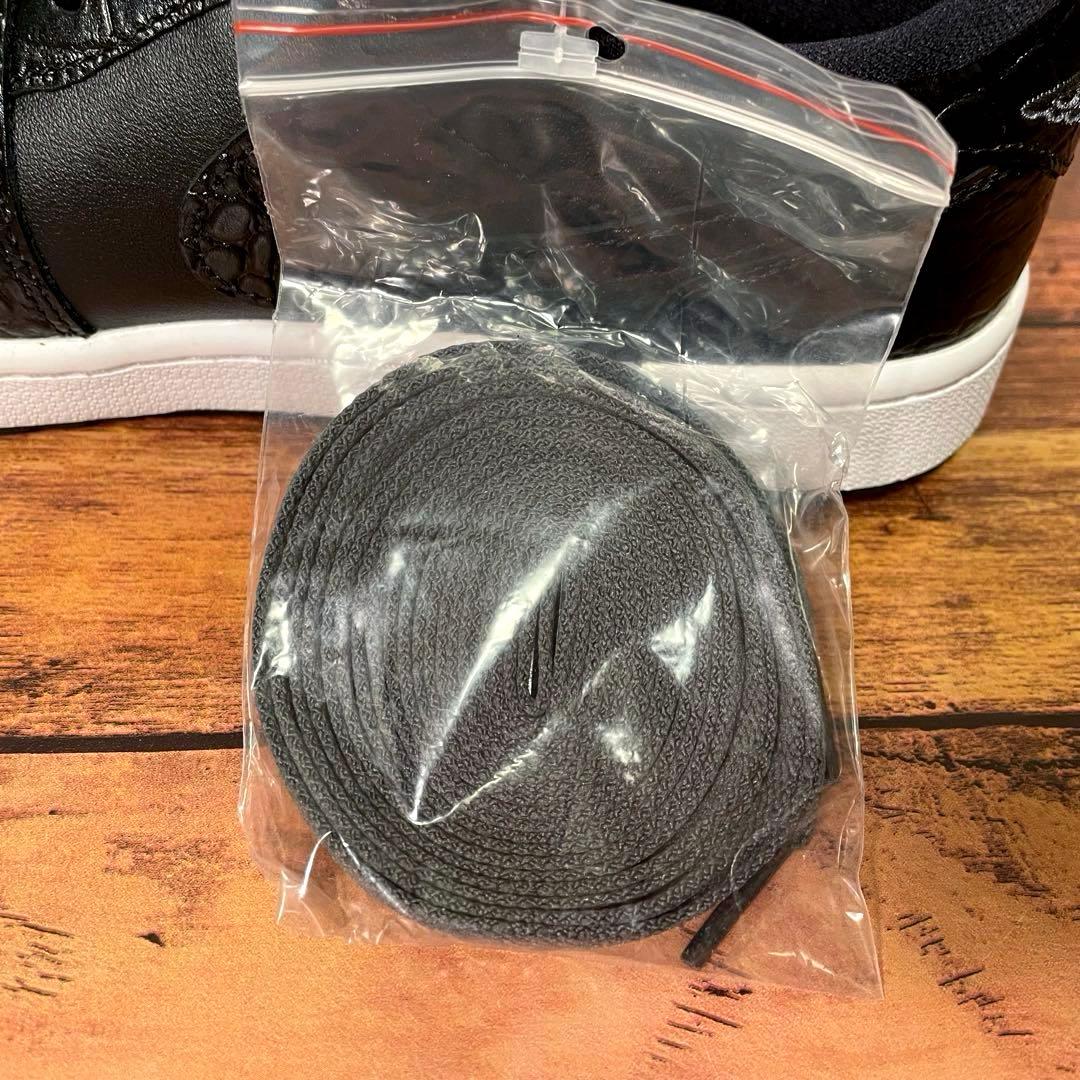 【箱付き新品】ナイキ エアジョーダン1 ロー ゴルフ ブラック クロコ 26.5