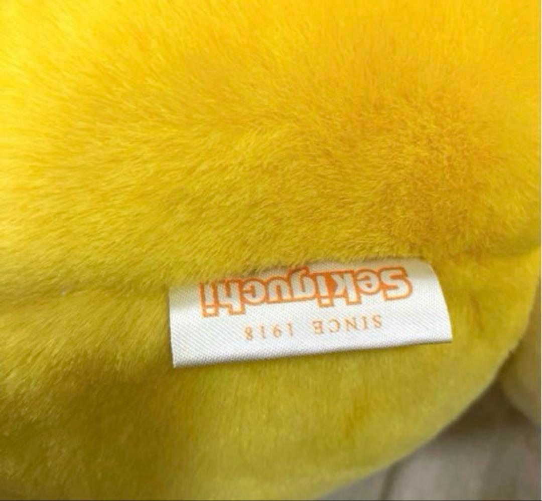 激レア　特大70cm　ミッフィー ぬいぐるみ　着付　イエロー　セキグチ製