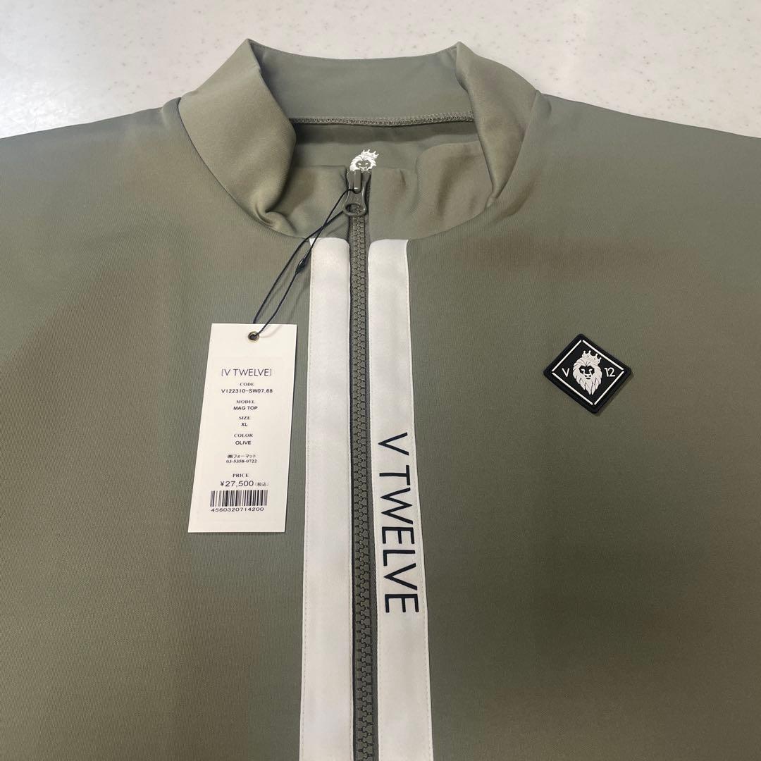 ⭐︎新品未使用⭐︎Ｖ12⭐︎定価27,500円⭐︎zipジャケット⭐︎OLIVE.ＸＬ