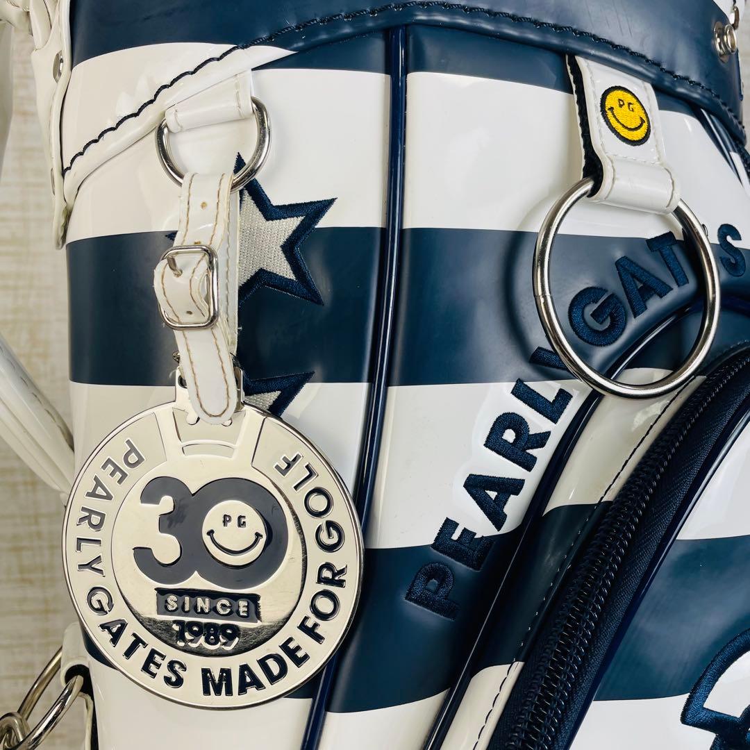 【限定品】PEARLY GATES ボーダー柄　30周年記念　キャディバッグ