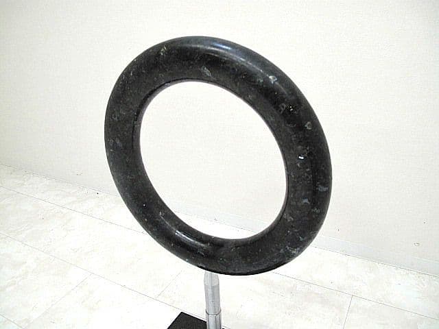 天然大理石×ステンレススチール モニュメント 　 モダンアート　オブジェ