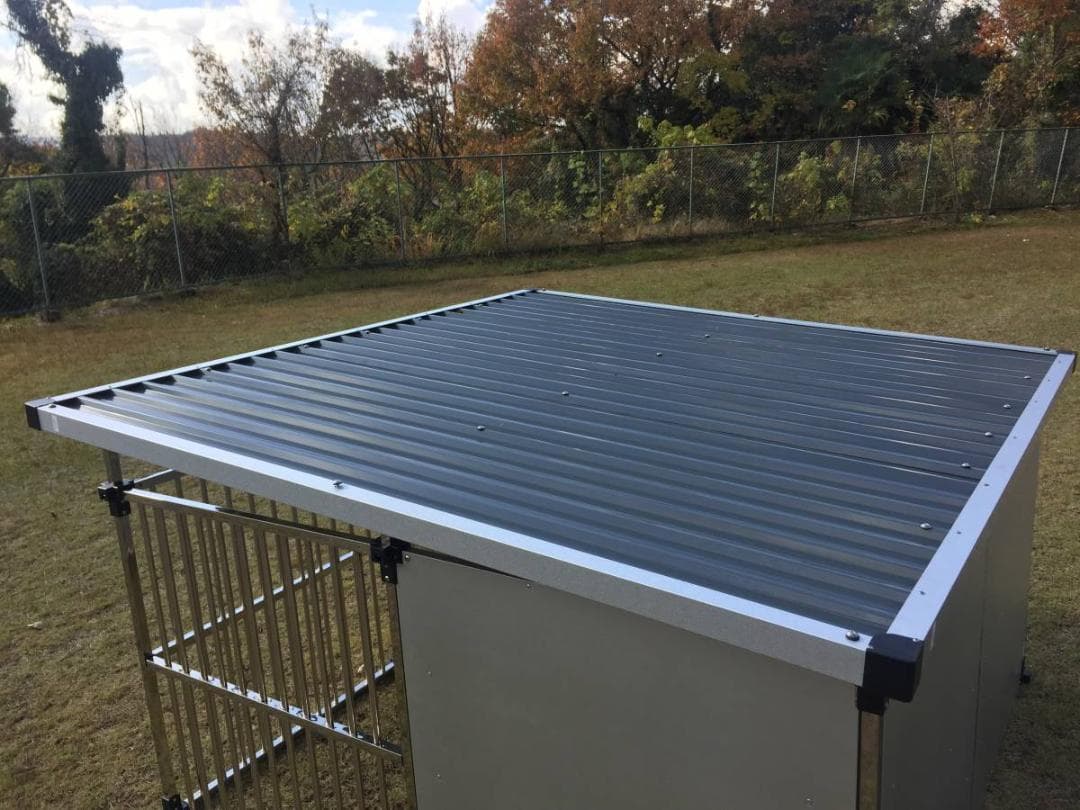 ステンレス製ドッグハウス　DFS-M2　（1坪屋外用犬小屋）　大型犬　床無し