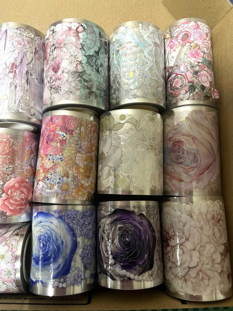 ⑤PETテープ　まとめて　マスキングテープ　海外　女の子　花