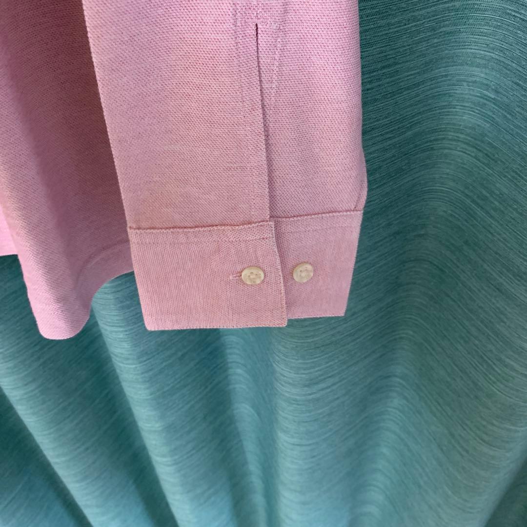 GREEN CLUBS ピンク 長袖ポロシャツ