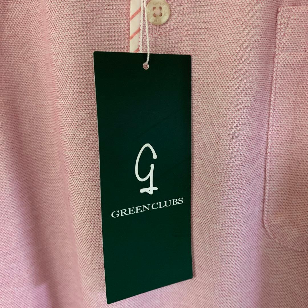 GREEN CLUBS ピンク 長袖ポロシャツ
