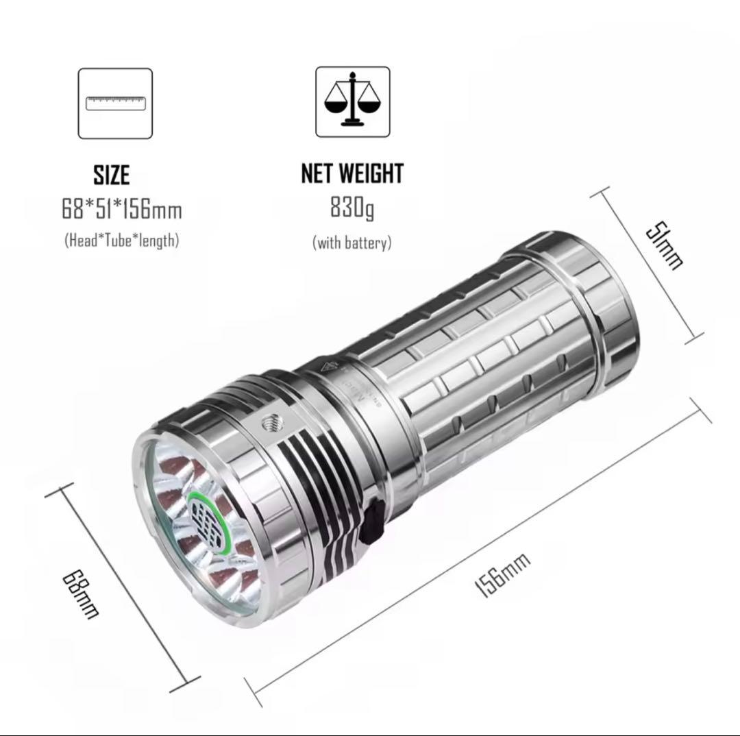 LUMINTOP MACH 46950 23,000ルーメン 懐中電灯