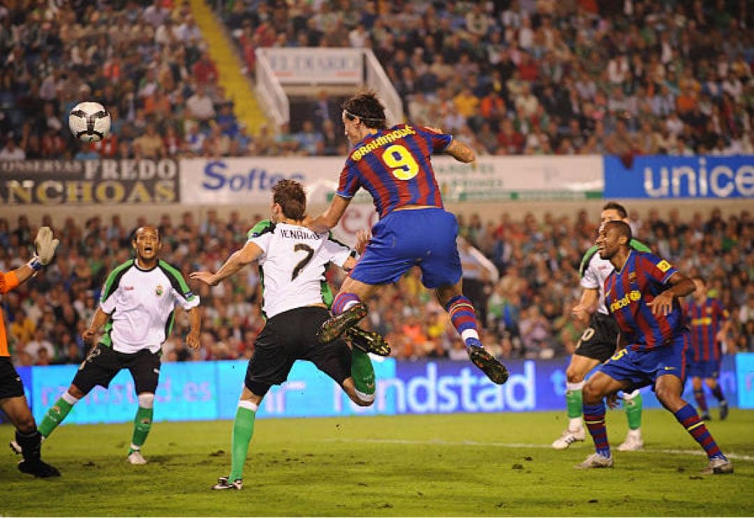 イブラヒモビッチ　ユニフォーム　バルセロナ　支給品　ラリーガ　09/10（H）