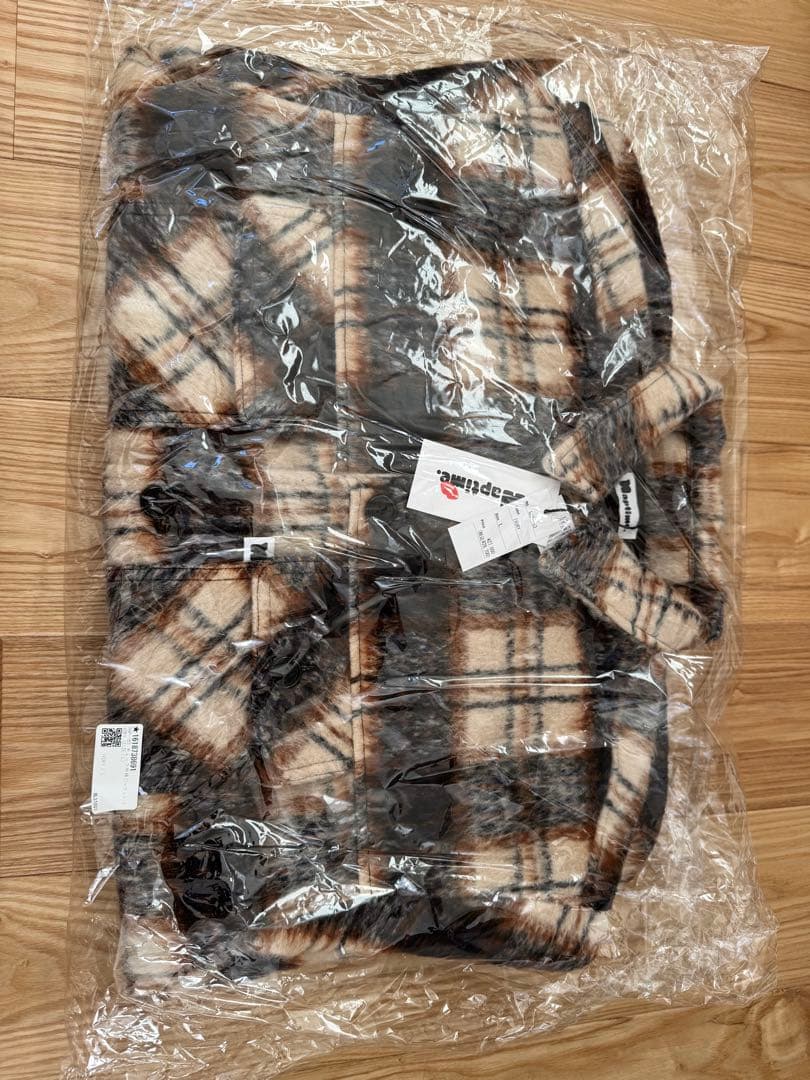 naptime チェック中綿ジャケット　アイボリー