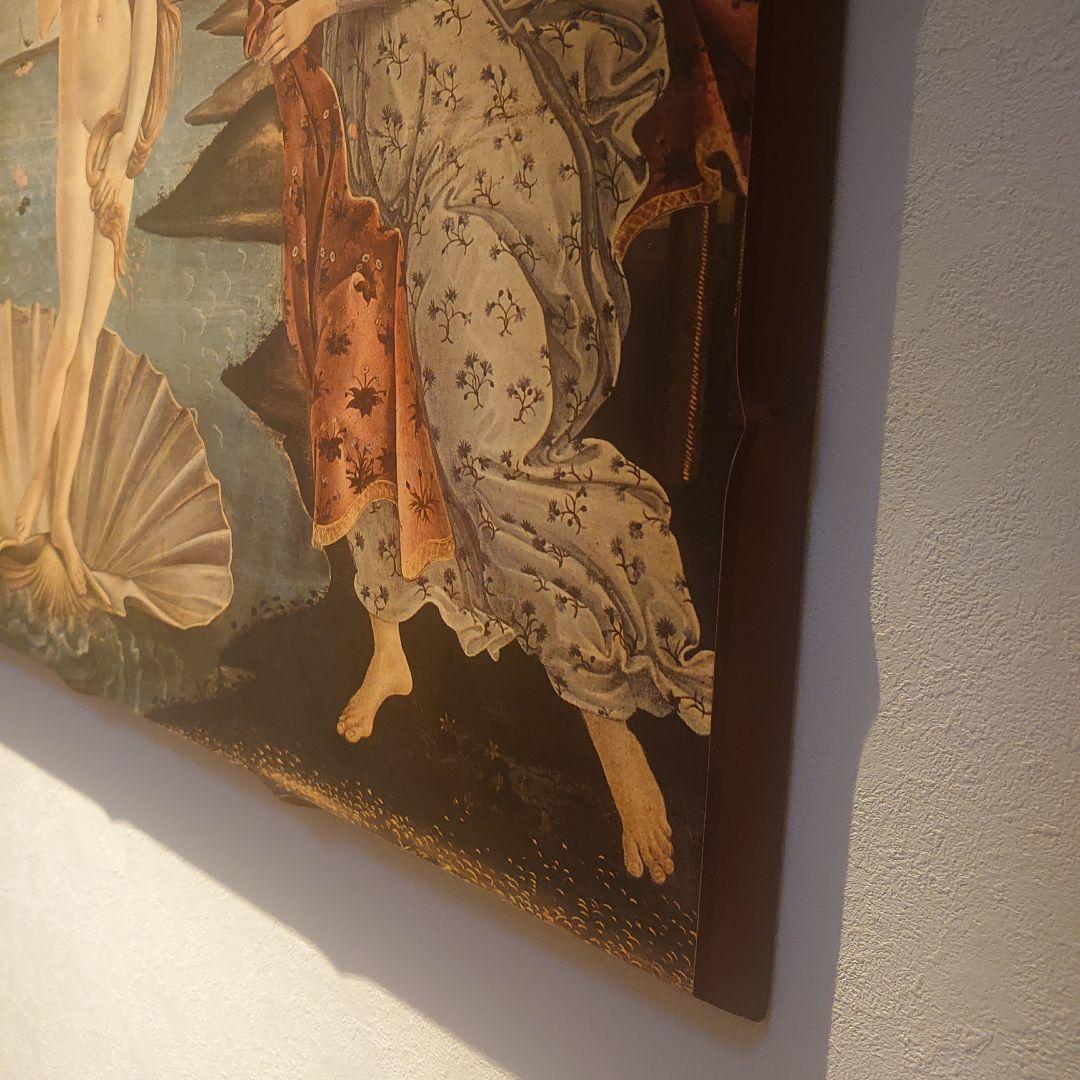 【ITALY製】ボッティチェリ ヴィーナスの誕生 複製画　木製　100✕70cm