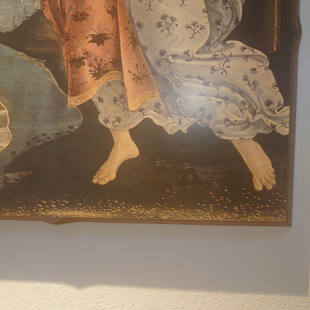 【ITALY製】ボッティチェリ ヴィーナスの誕生 複製画　木製　100✕70cm