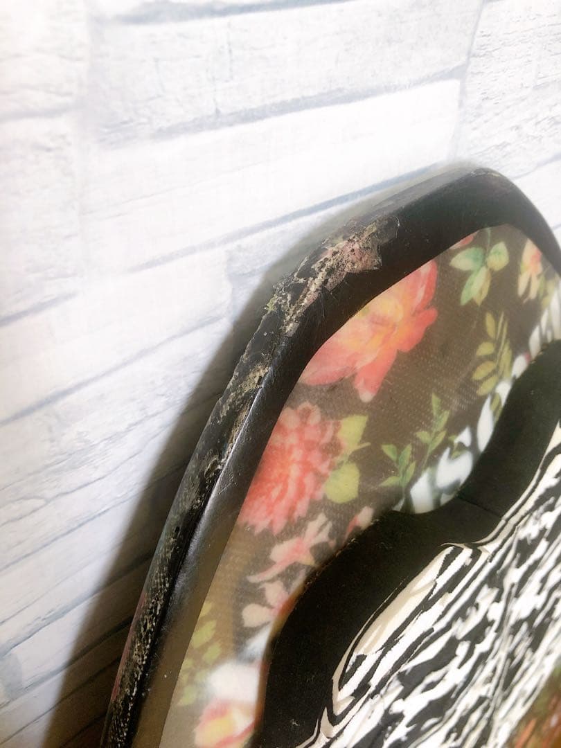 スキムボード デッキパット付き 花柄 ゼブラ　❁*゜