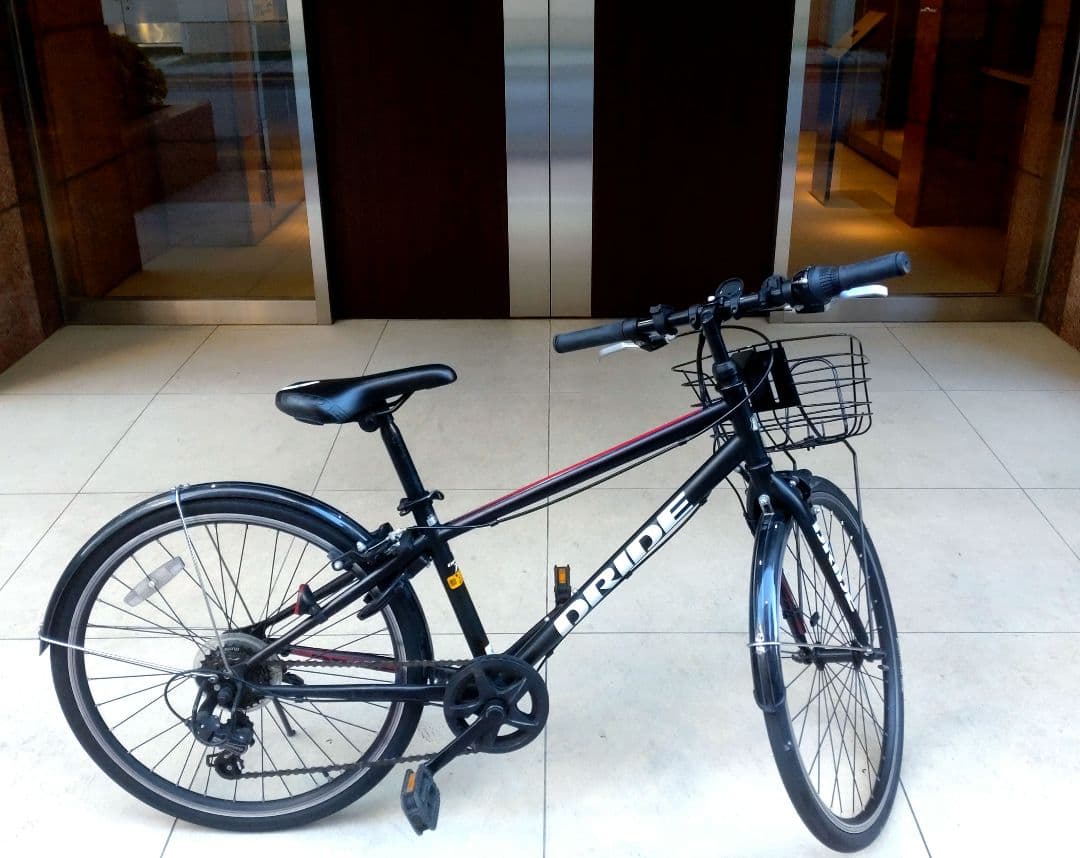 引取歓迎used あさひドライドR246-Jブラック24インチ仏式バルブ空気入付