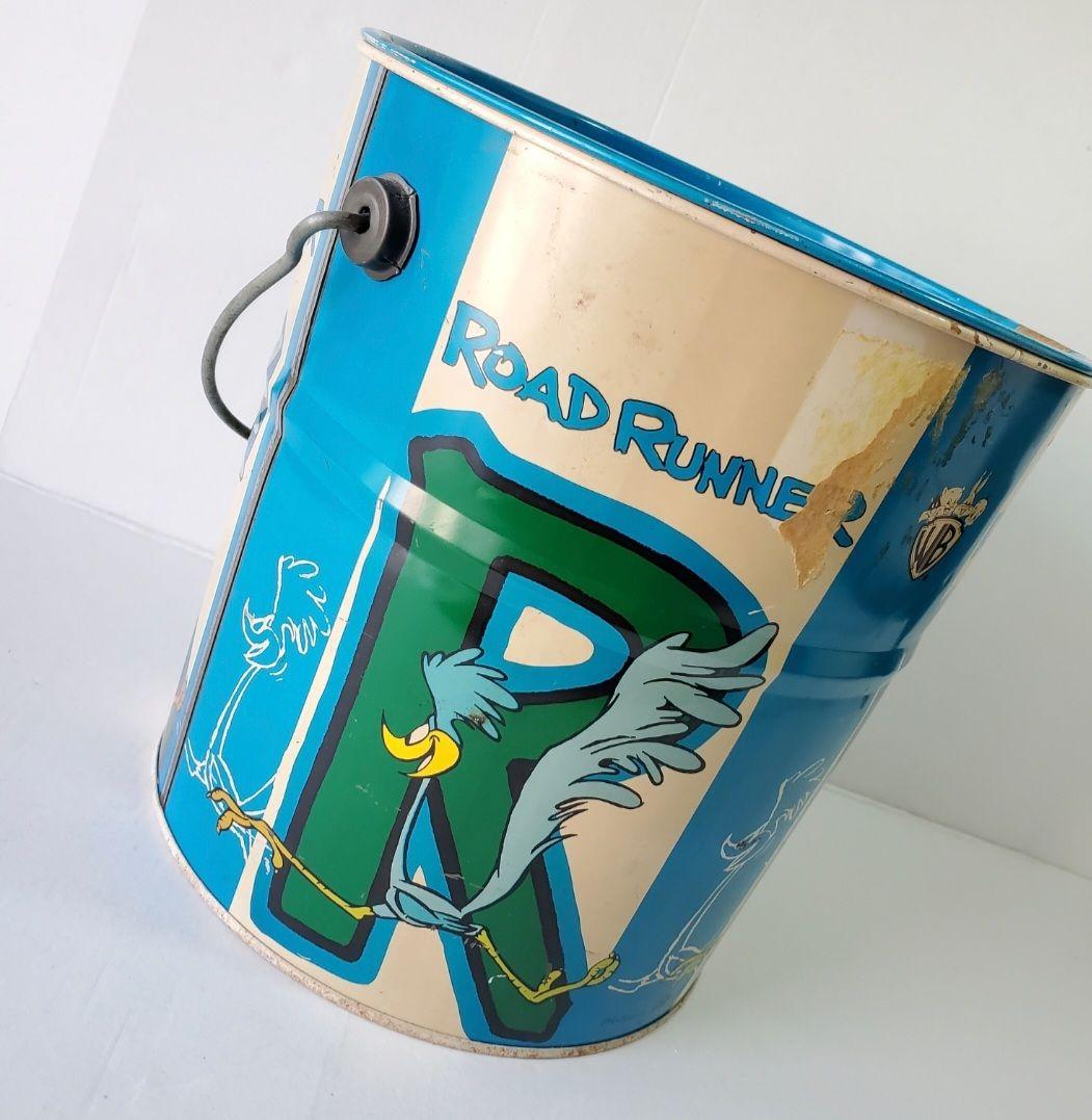 80s Road Runner バケツ Warner Bros. 缶 アメコミ