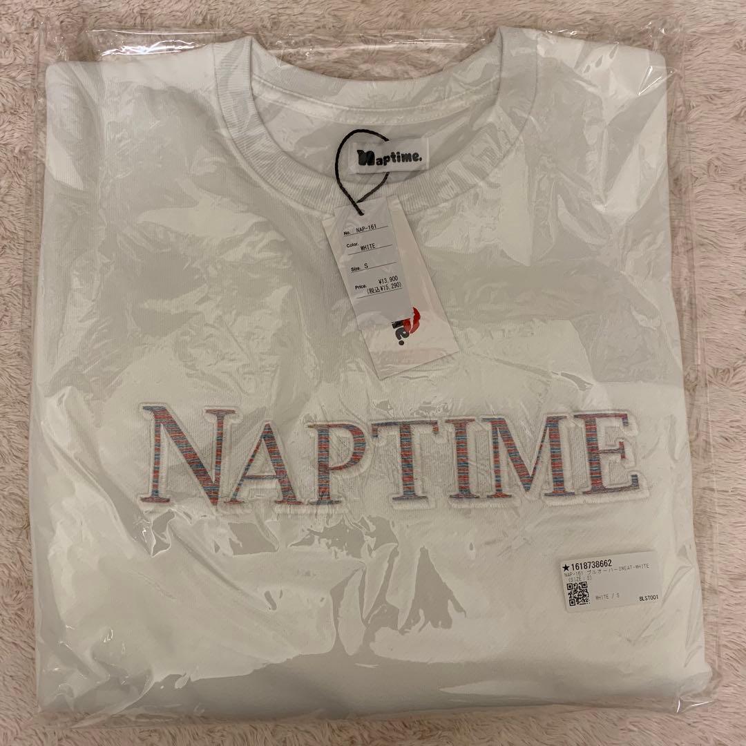 Naptime. プルオーバーSWEAT WHITE 【S】