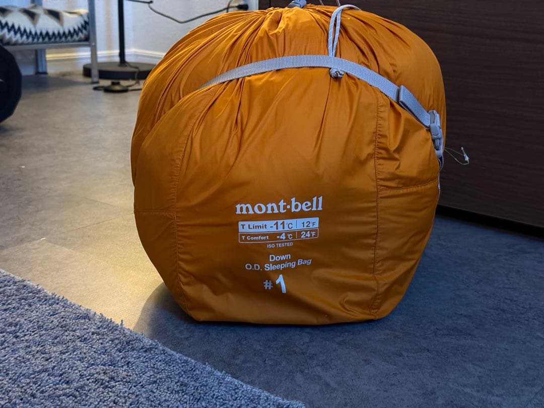 mont-bell O.D. Sleeping Bag #1 オレンジ