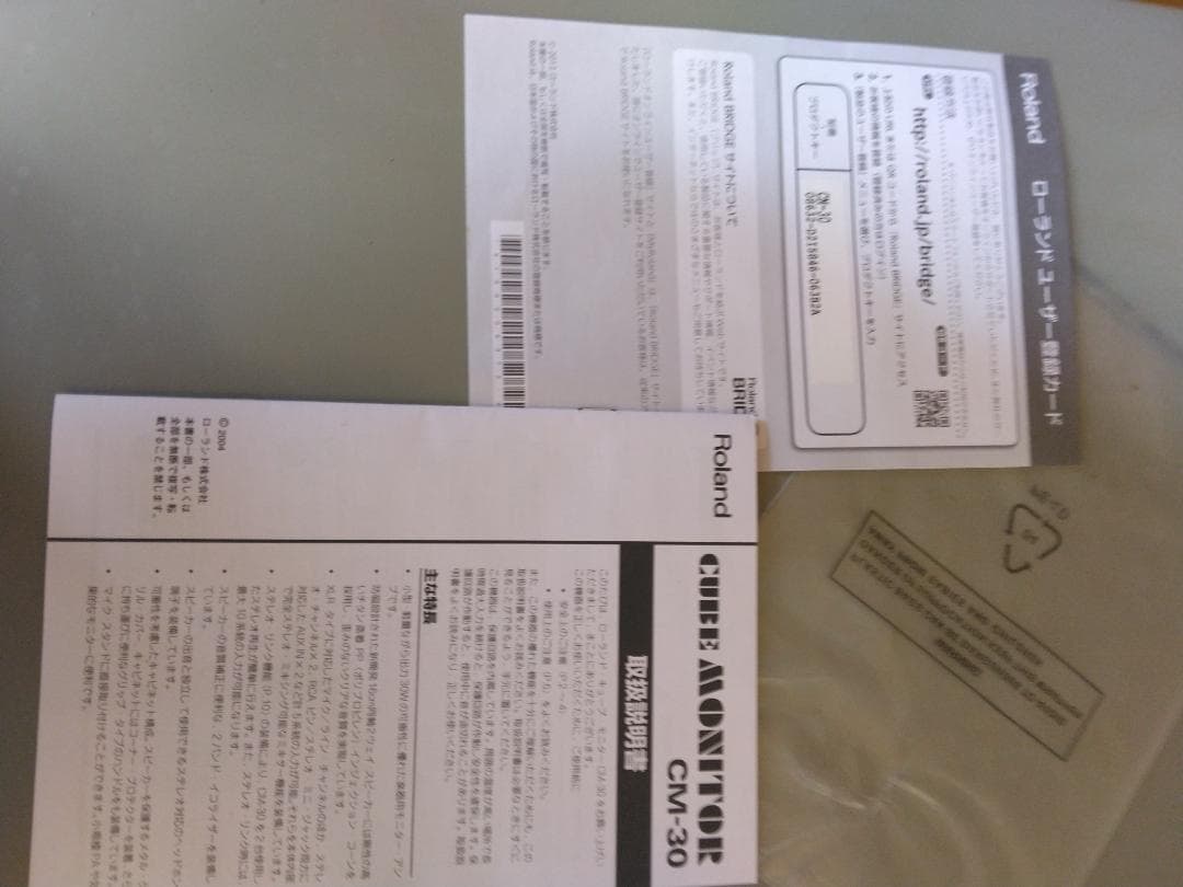 Roland CUBE CM-30 モニター