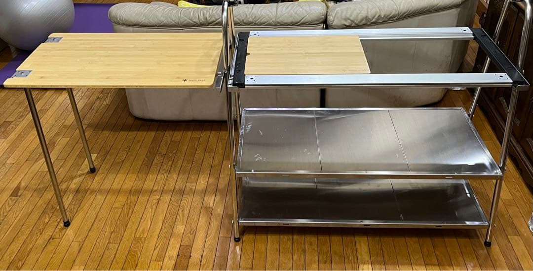 【バラ売り要相談】スノーピーク ステンレスキッチンテーブルセット 中古品