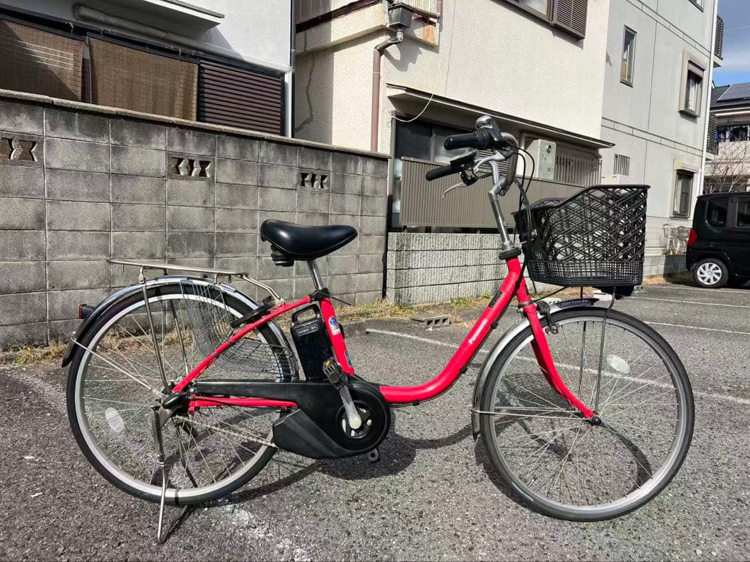 503 Panasonic 電動アシスト自転車 24インチ 8AH 整備済