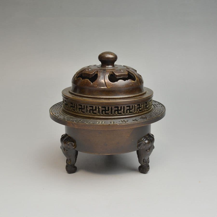 禅意香炉 茶道具 香道具 工芸品 美術品 置物