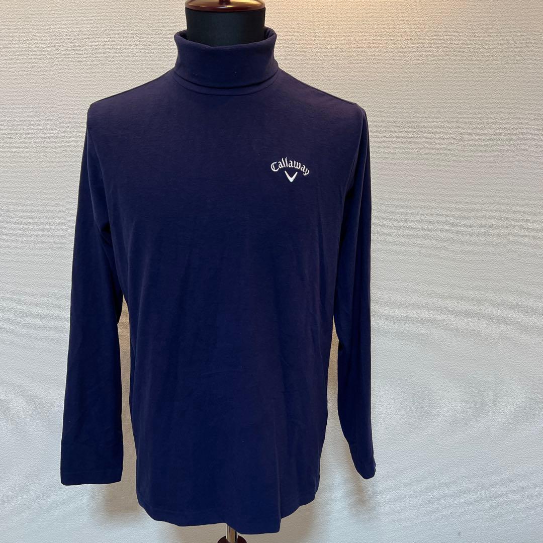 キャロウェイゴルフ　タートルネック　ネイビー　サイズL