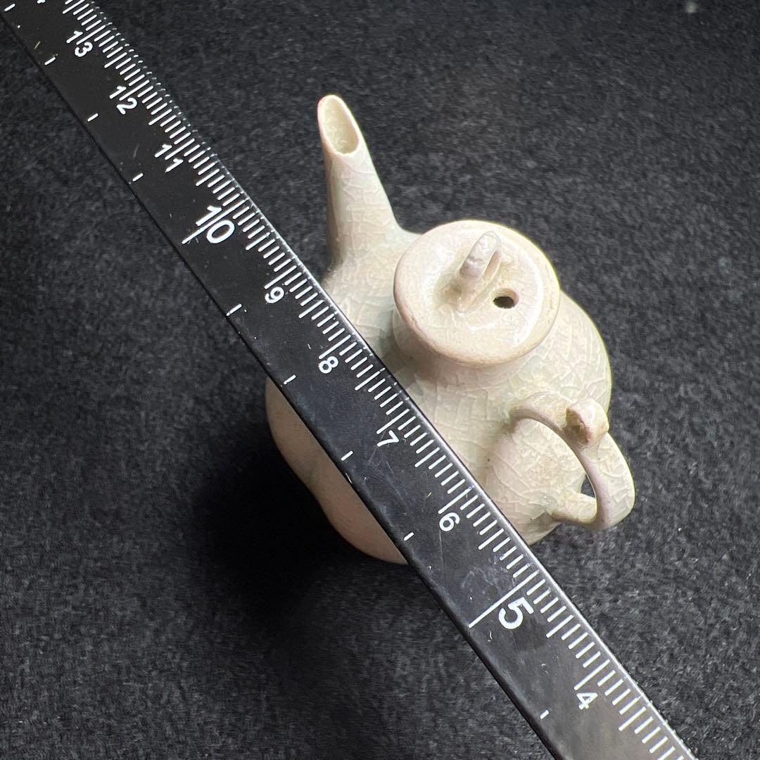 中国宋時代　青白磁急須　幅約5.5㎝　東Y7-1208☆2F