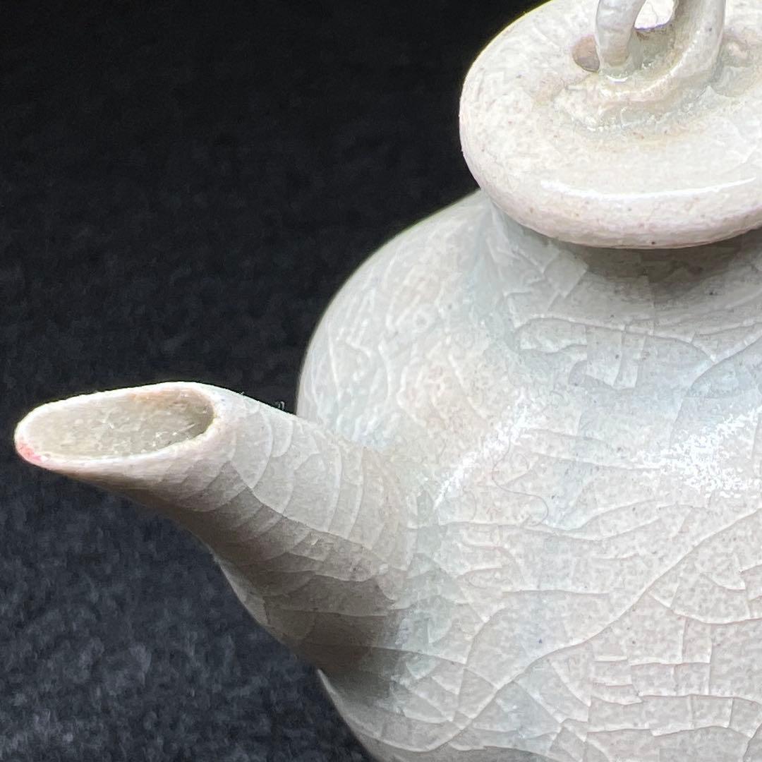 中国宋時代　青白磁急須　幅約5.5㎝　東Y7-1208☆2F