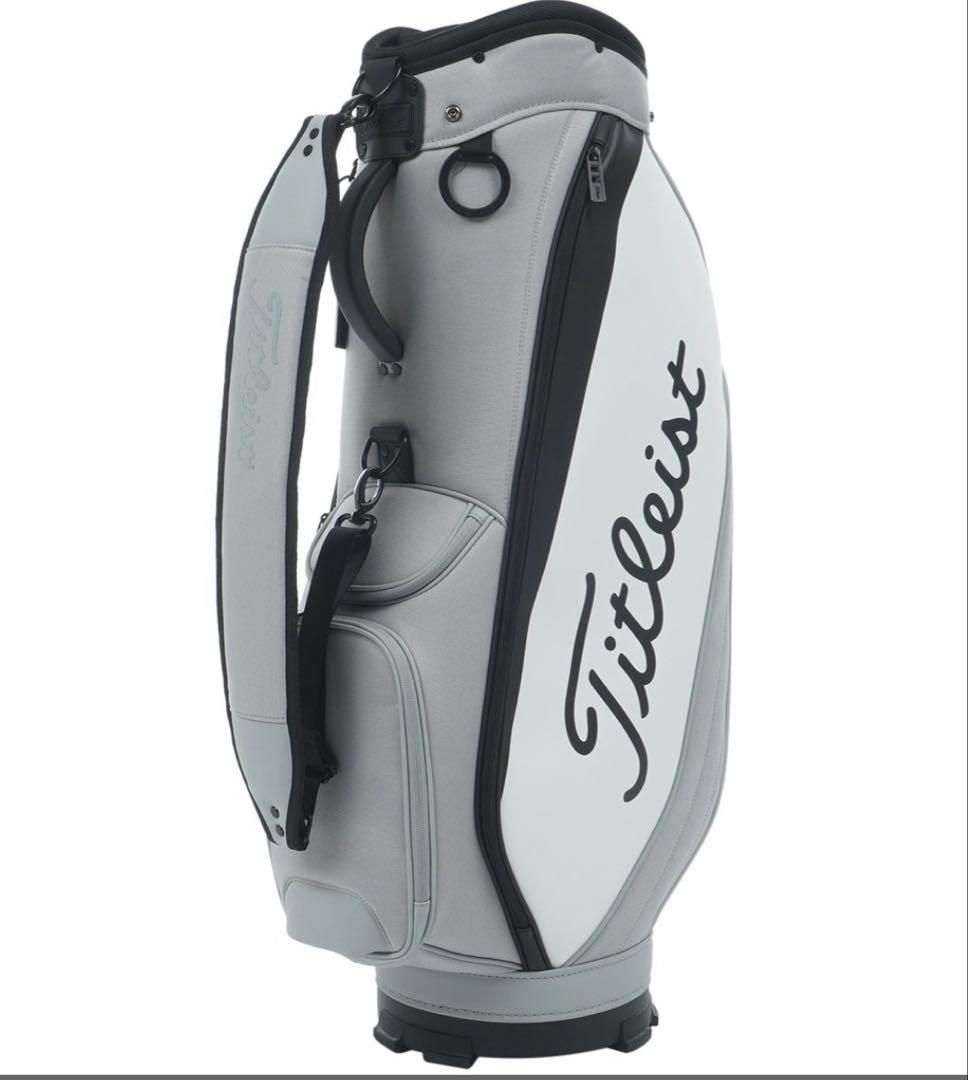 新品 Titleist グレー パースート キャディバッグ フード付き