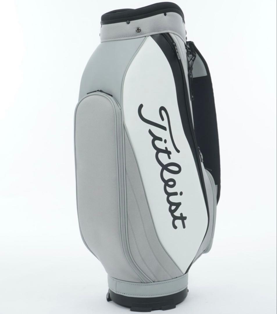 新品 Titleist グレー パースート キャディバッグ フード付き