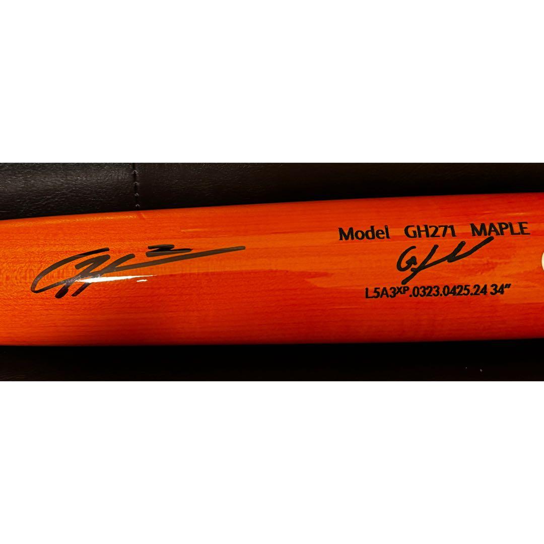 ガナー ヘンダーソン 直筆サイン 実使用モデル バット Chandler 証明付